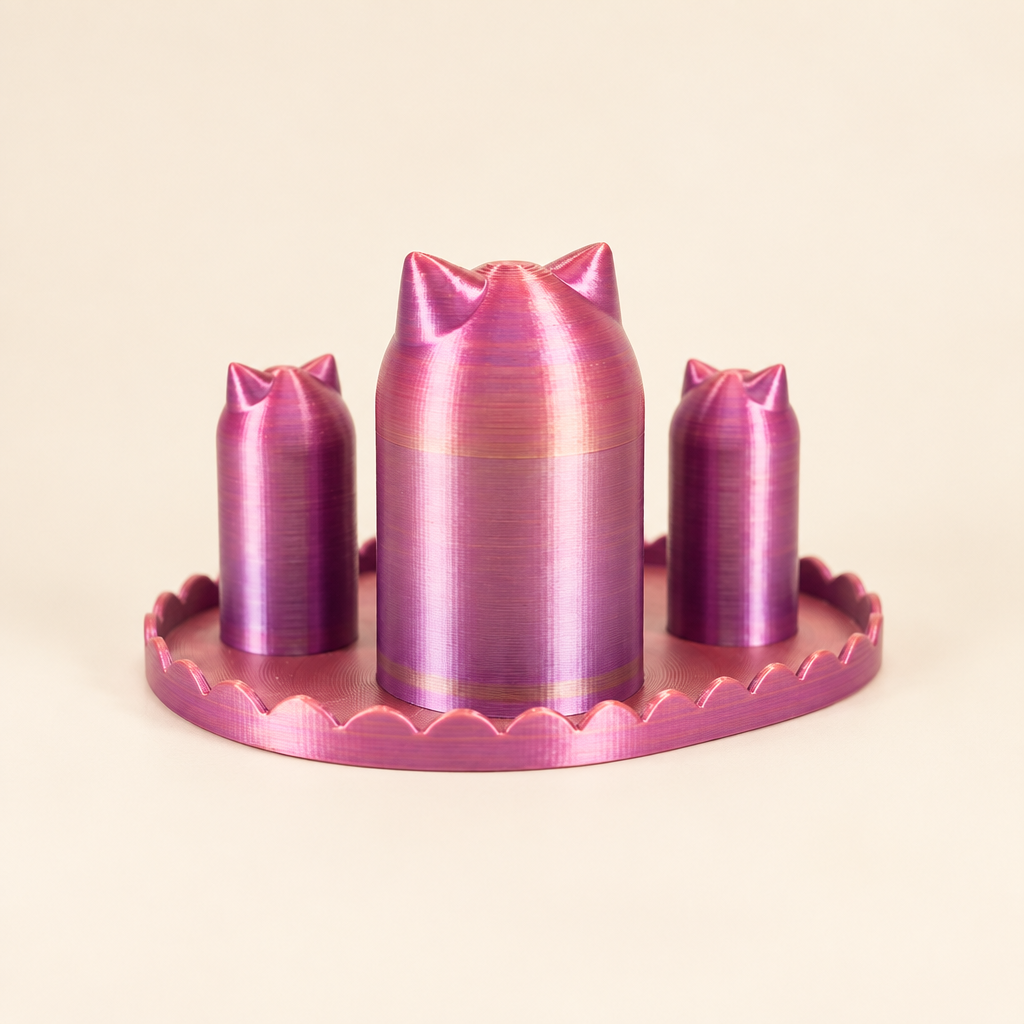 Haarelastiekjes organizer met kattendesign