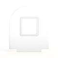 NFC-display achterwand Rond met vierkant informatievlak