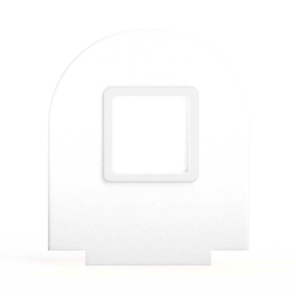NFC-display achterwand Rond met vierkant informatievlak