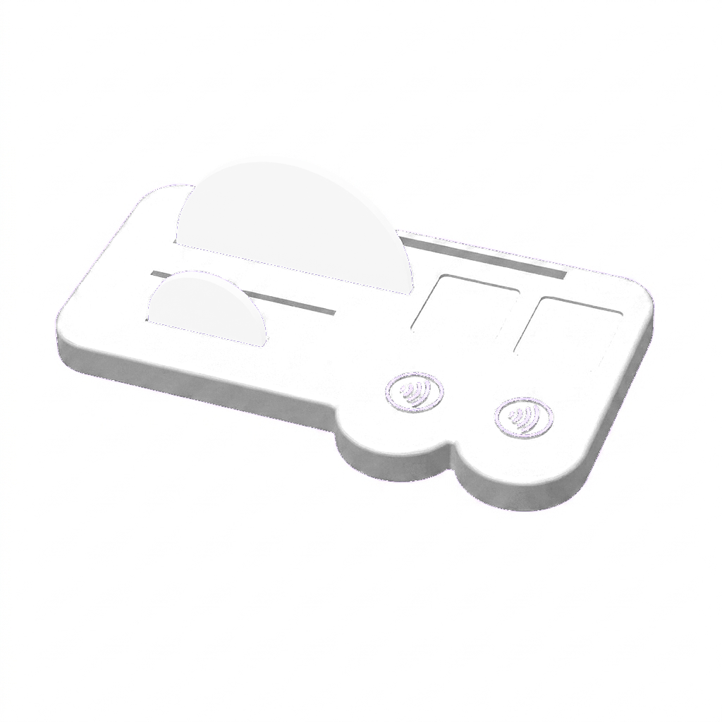 NFC-display basis met magneten (2 vakjes + visitekaarthouder)