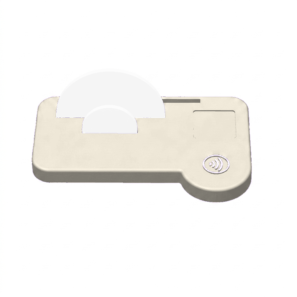 NFC-display basis met magneten (1 vakje + visitekaarthouder)