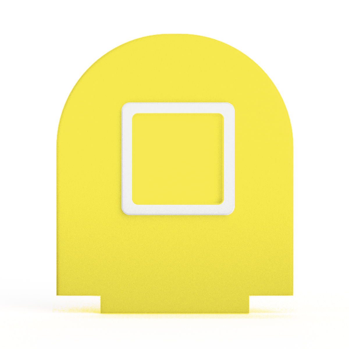 NFC-display achterwand Rond met vierkant informatievlak