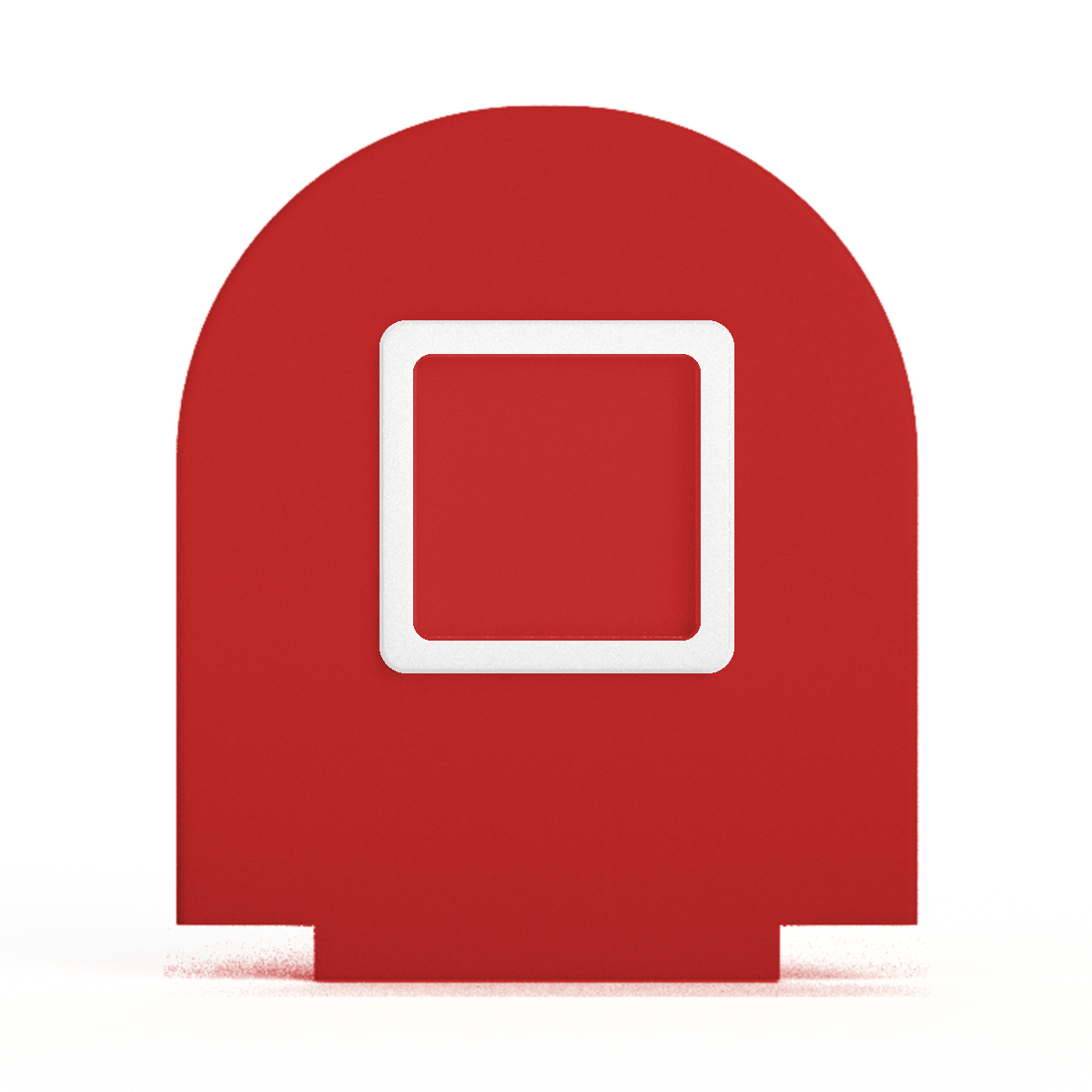 NFC-display achterwand Rond met vierkant informatievlak