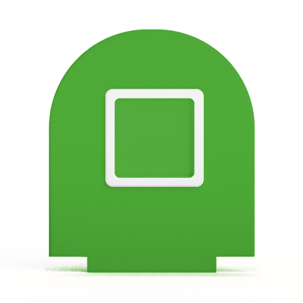NFC-display achterwand Rond met vierkant informatievlak