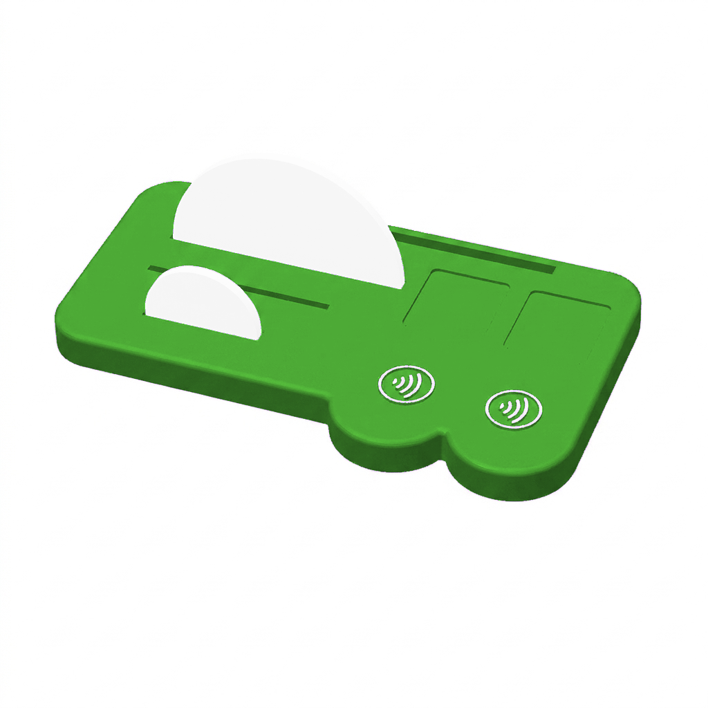 NFC-display basis met magneten (2 vakjes + visitekaarthouder)