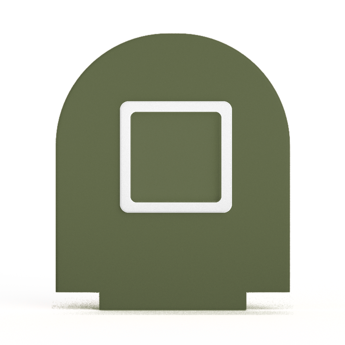 NFC-display achterwand Rond met vierkant informatievlak