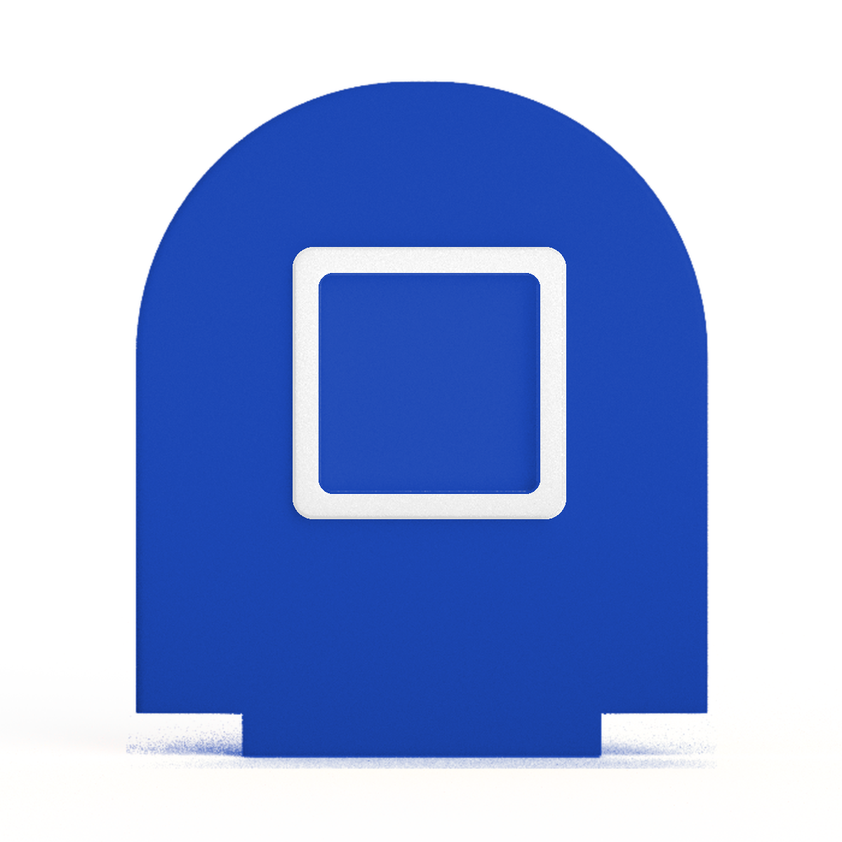 NFC-display achterwand Rond met vierkant informatievlak