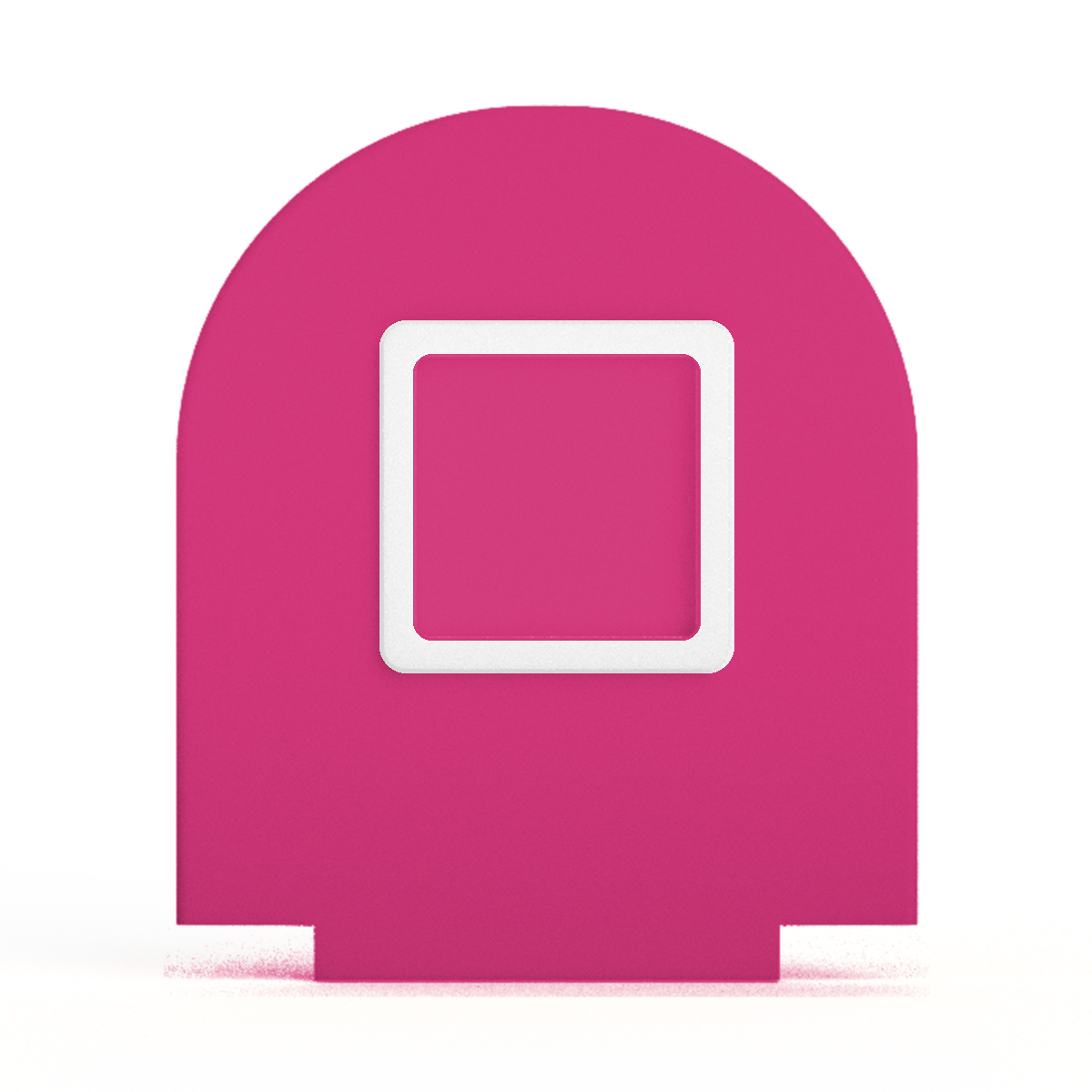 NFC-display achterwand Rond met vierkant informatievlak