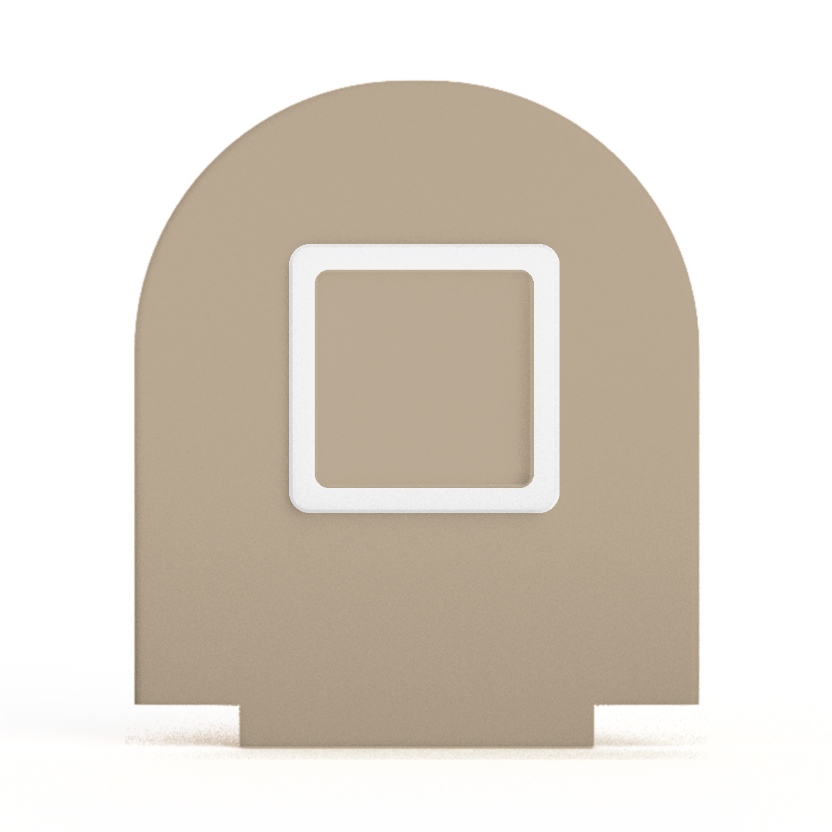 NFC-display achterwand Rond met vierkant informatievlak