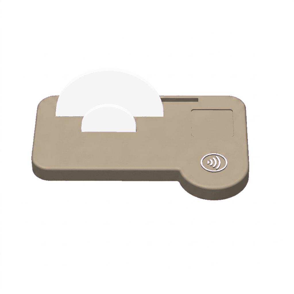 NFC-display basis met magneten (1 vakje + visitekaarthouder)