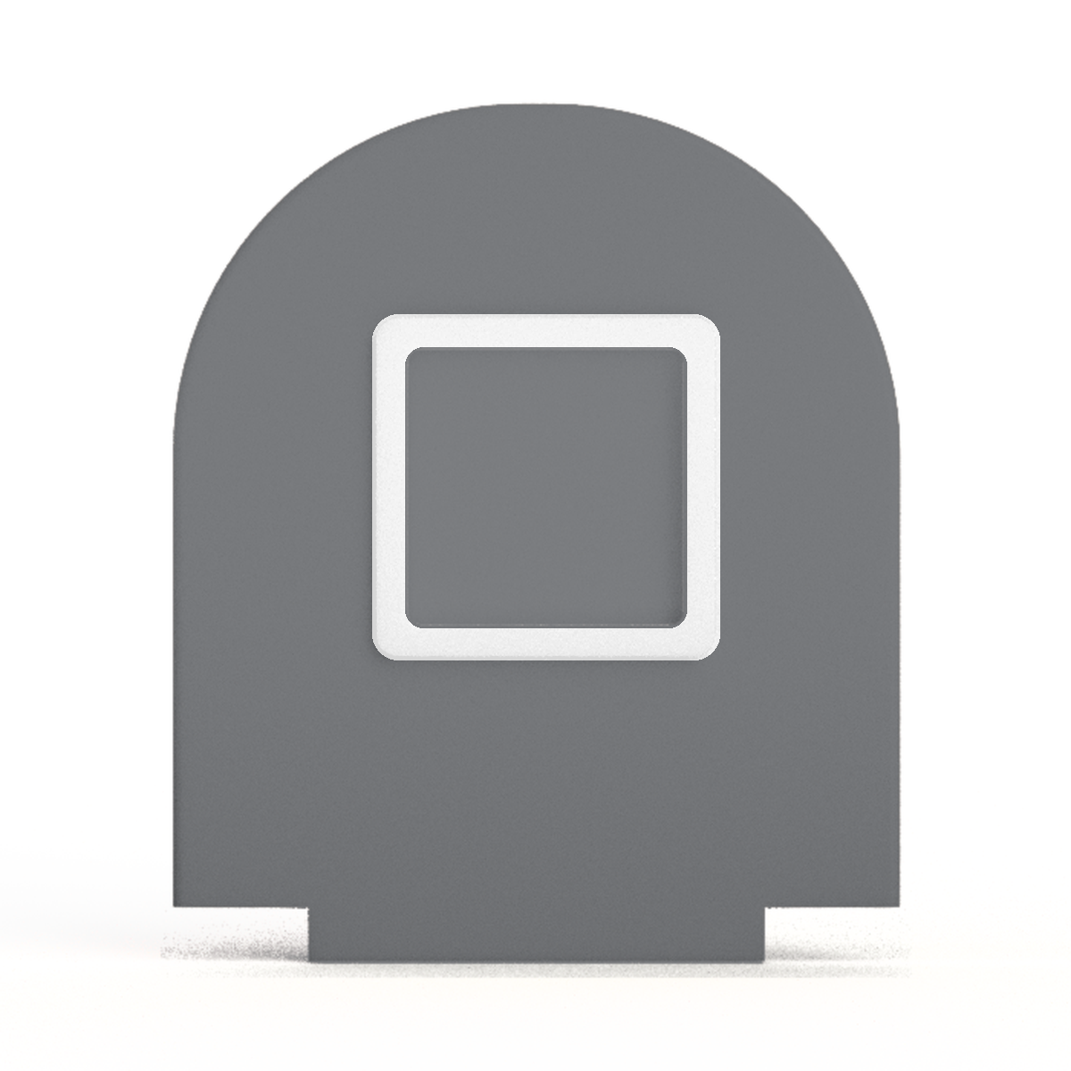 NFC-display achterwand Rond met vierkant informatievlak