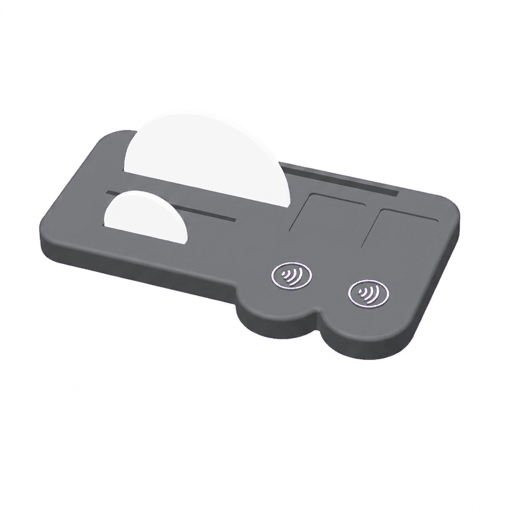 NFC-display basis met magneten (2 vakjes + visitekaarthouder)