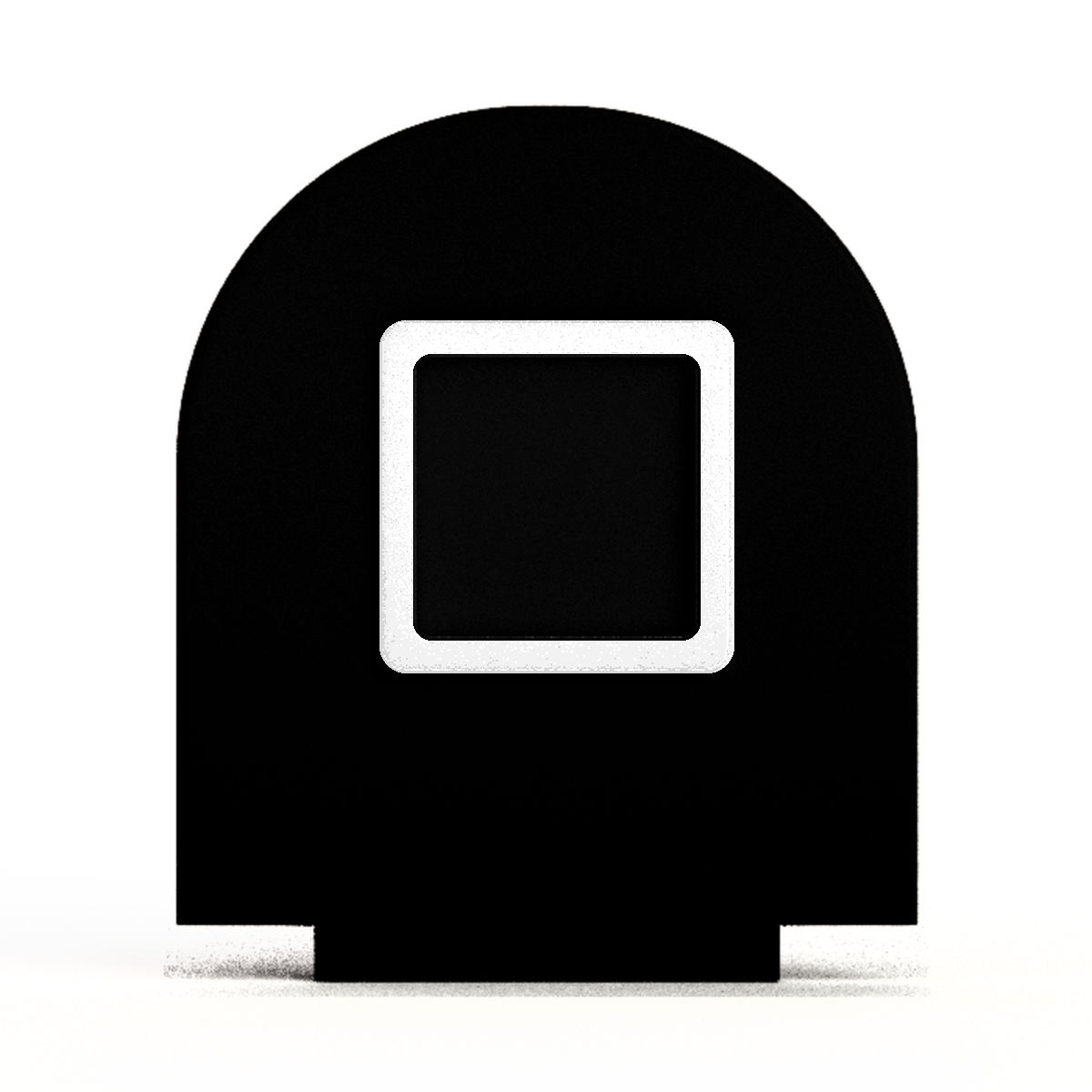 NFC-display achterwand Rond met vierkant informatievlak
