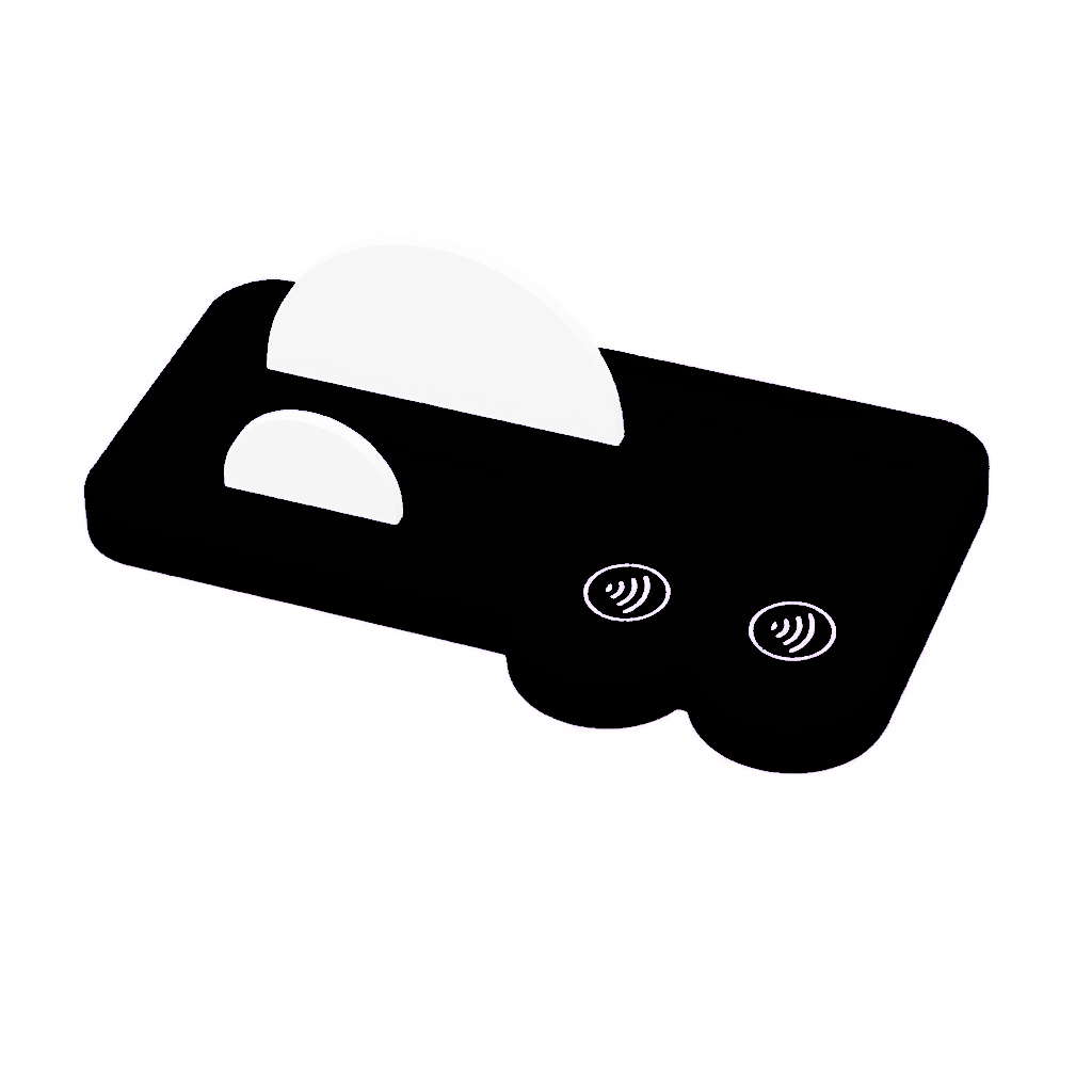 NFC-display basis met magneten (2 vakjes + visitekaarthouder)