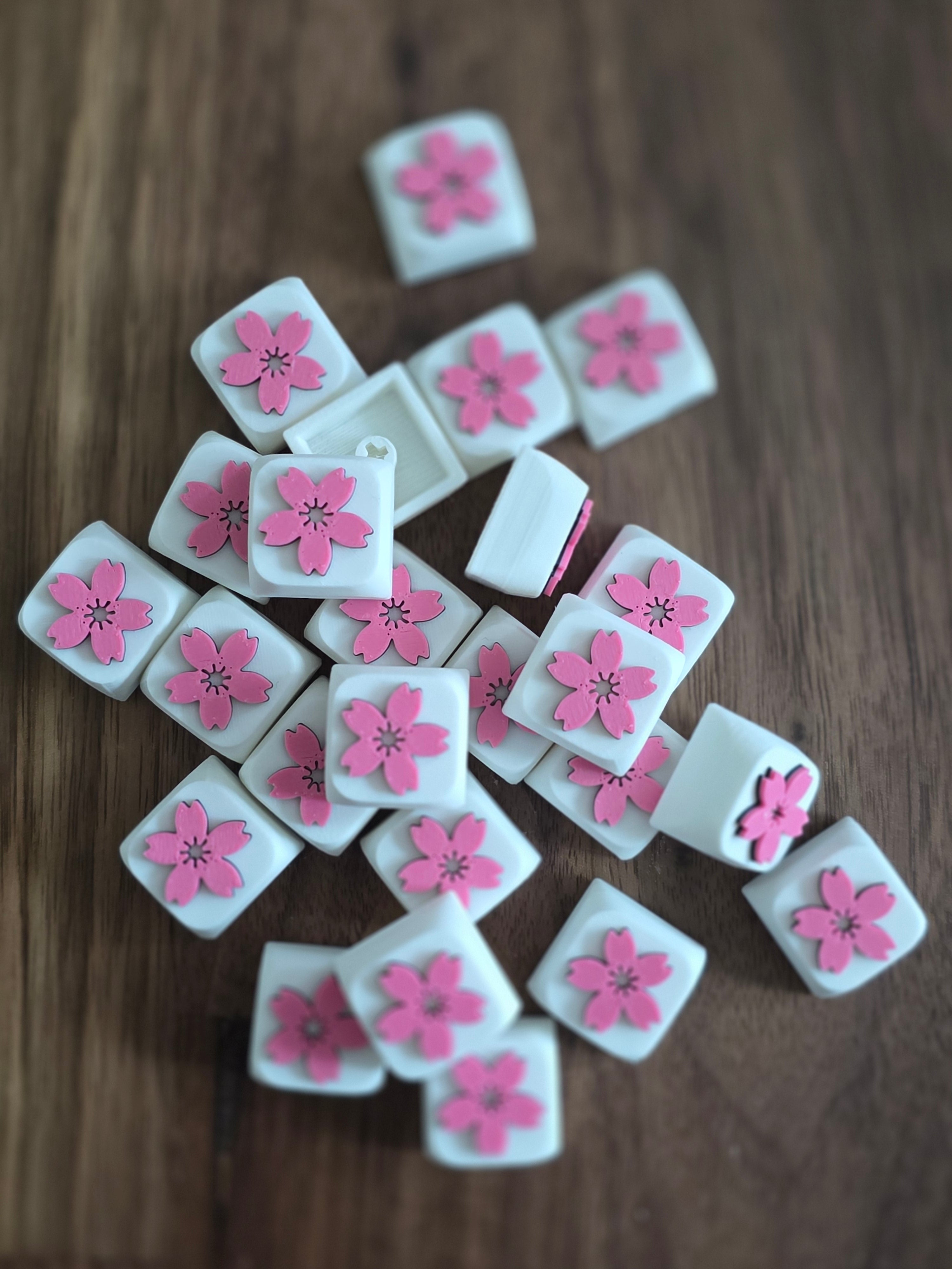 Sakura bloesem keycap voor je clicker