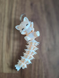 Kat met flexibele staart sleutelhanger