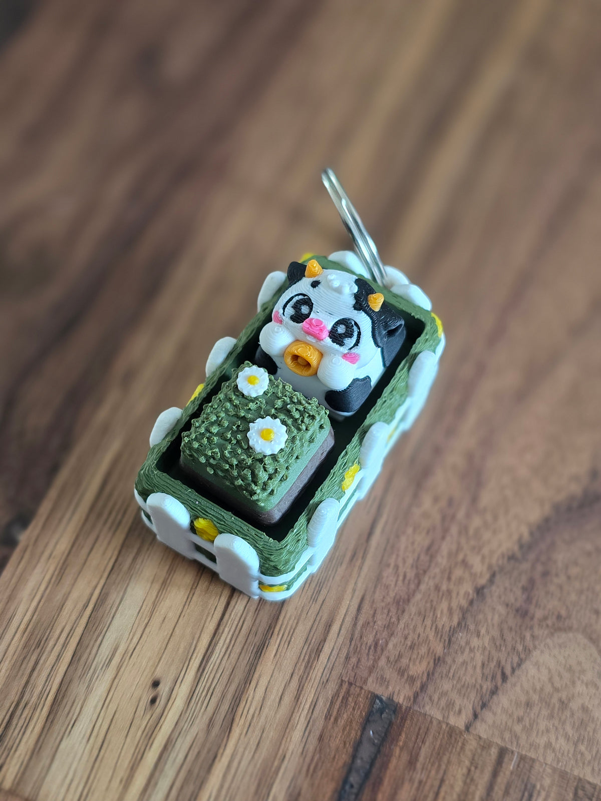 Grasveld clicker met koe en geit