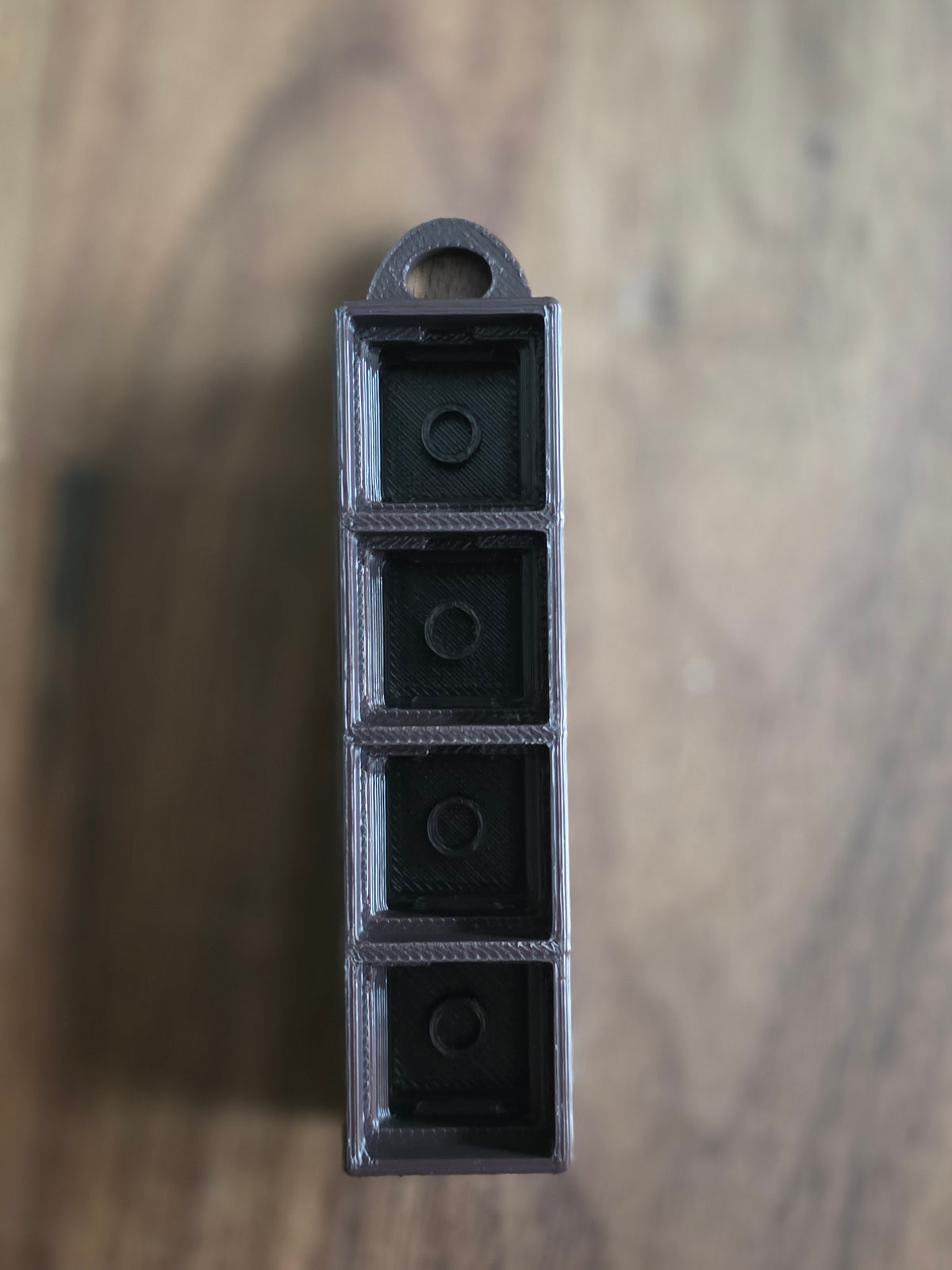 Clicker base met sleutelhanger (4 vakjes)