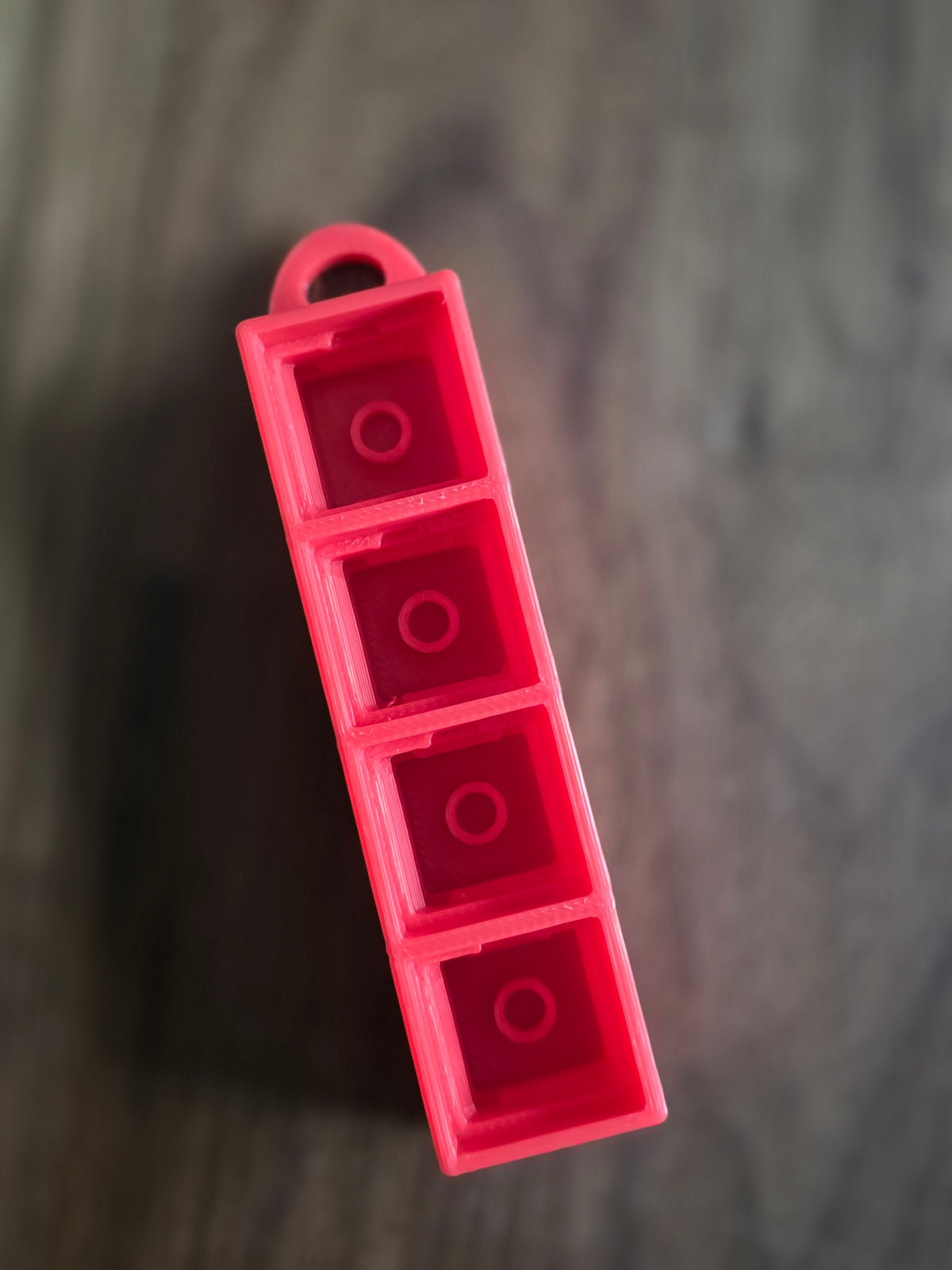 Clicker base met sleutelhanger (4 vakjes)