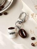 Koffiekop charm met koffieboontje