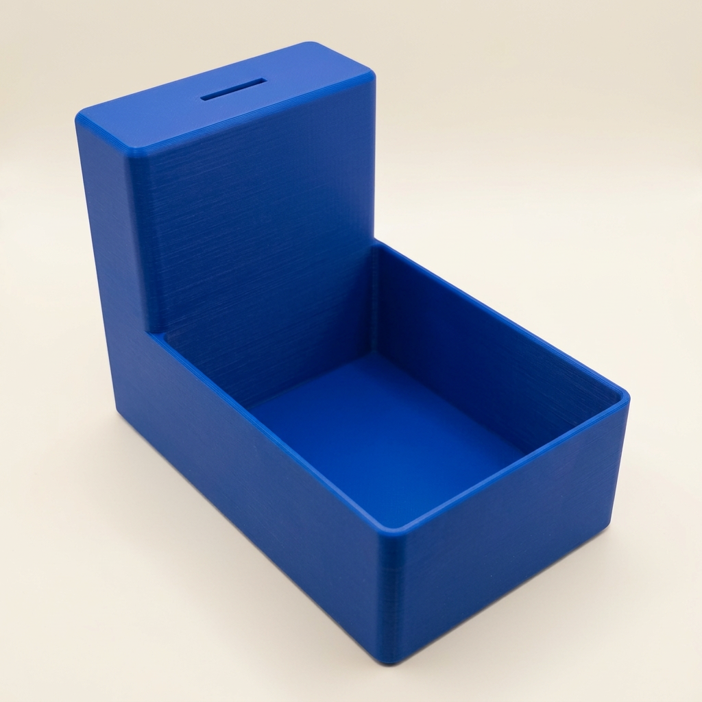 Blauwe displaybox zonder deksel
