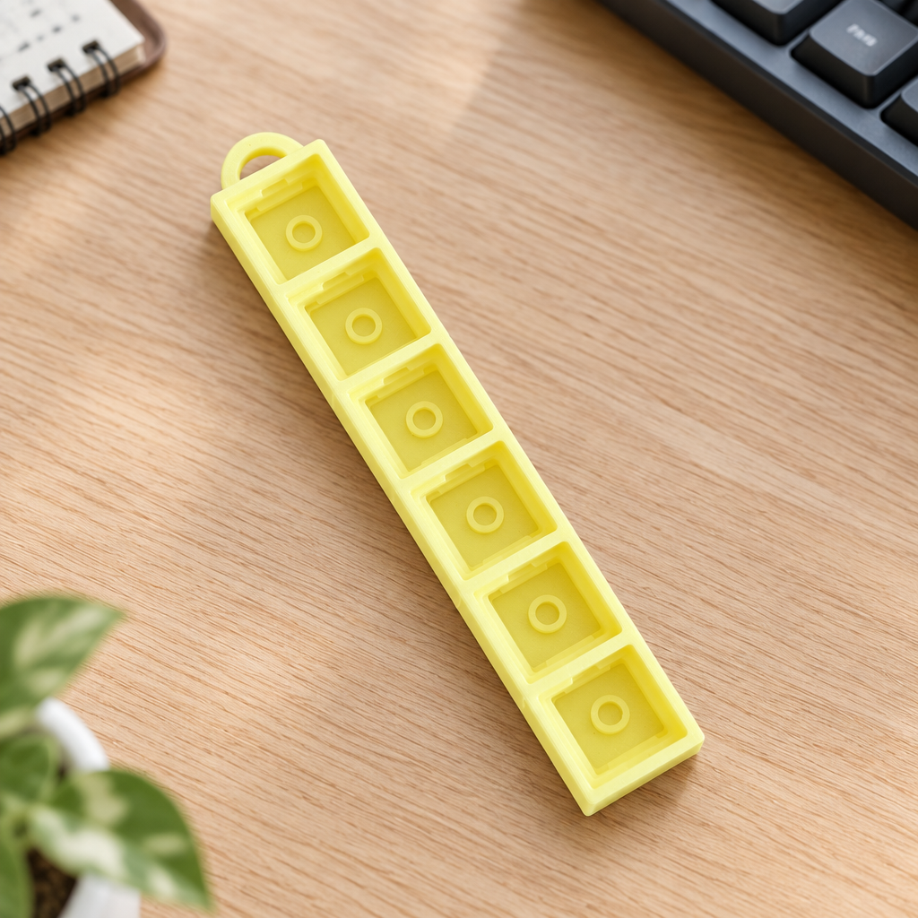 Clicker base met sleutelhanger (1  tot 9 vakjes)