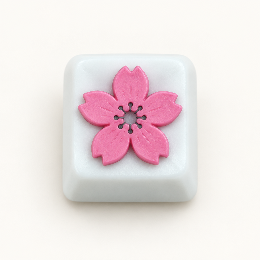 Coverfoto op basis van de bestaande sakura-keycap