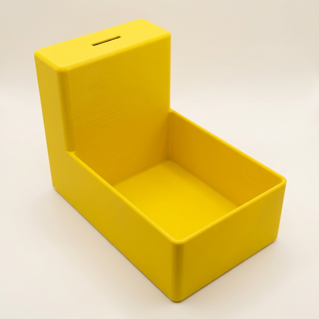 Displaybox zonder deksel in geel
