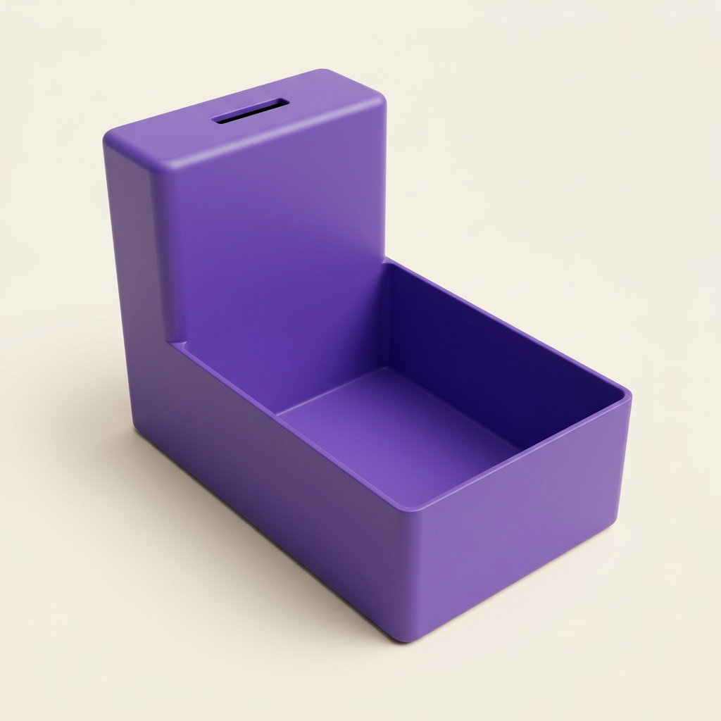 Displaybox zonder deksel in paars