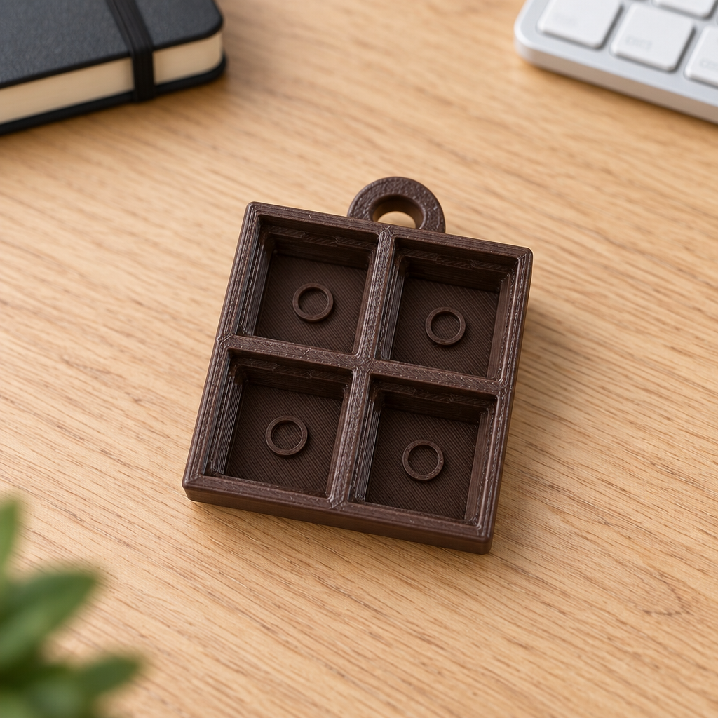 Donkerbruine clicker-base op een bureau
