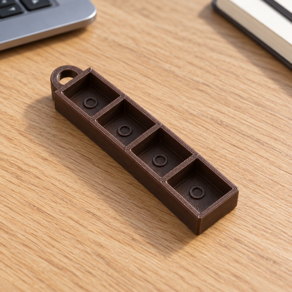 Clicker base met sleutelhanger (1  tot 9 vakjes)