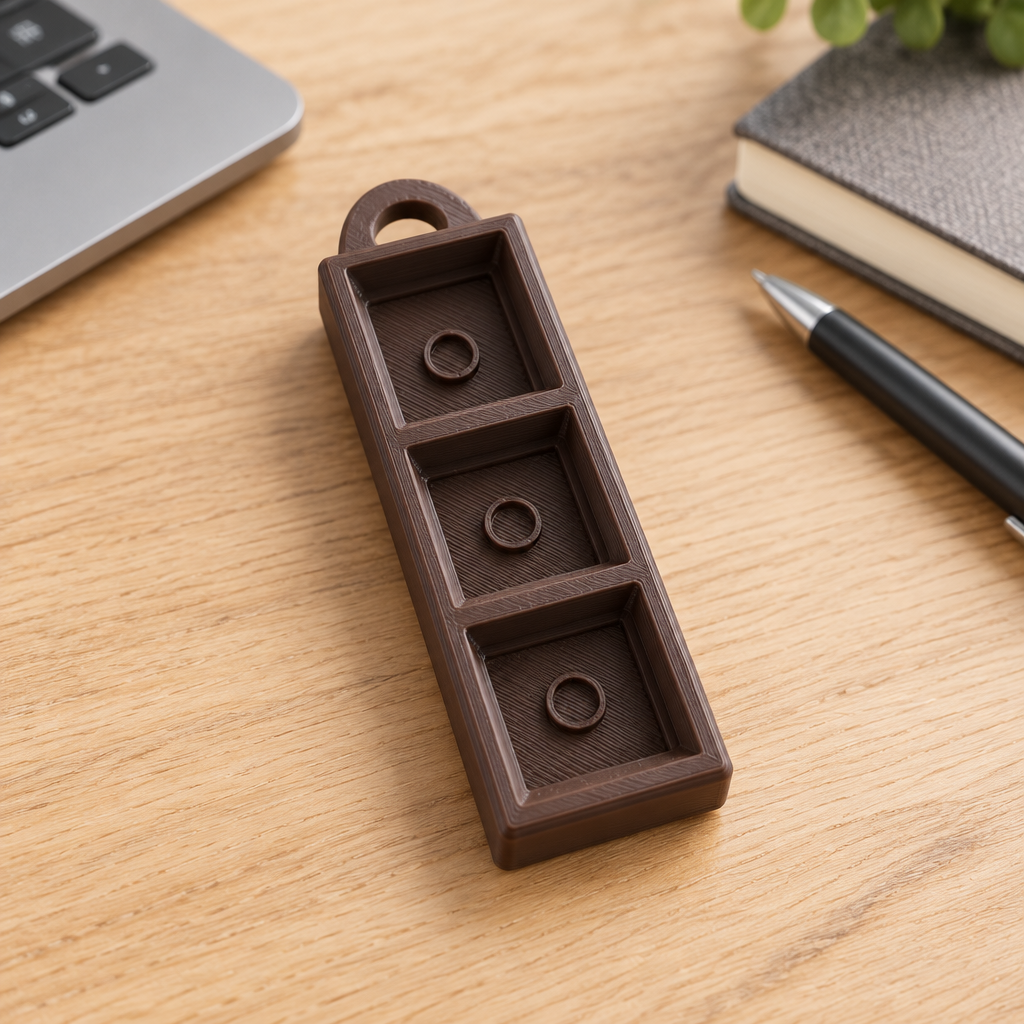 Clicker base met sleutelhanger (1  tot 9 vakjes)