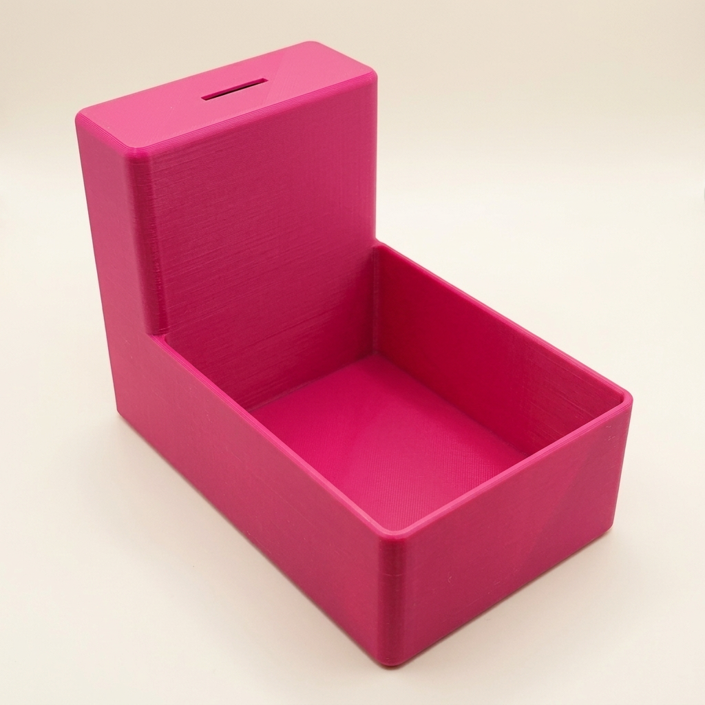 Donkerroze displaybox zonder deksel
