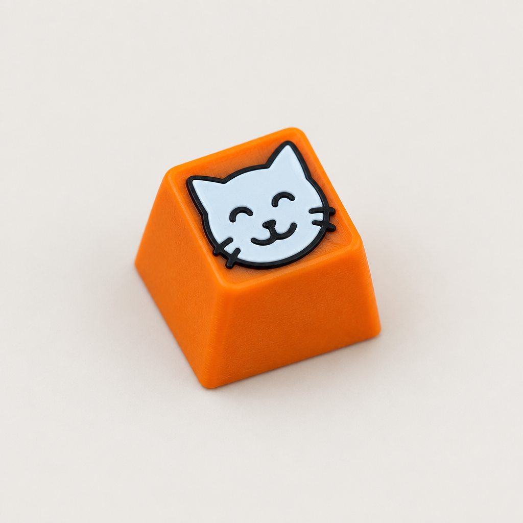 Enkele oranje kat-keycap