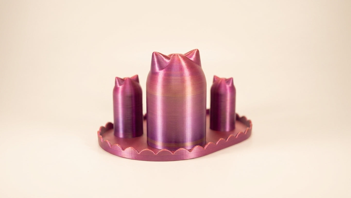 Haarelastiekjes organizer met kattendesign