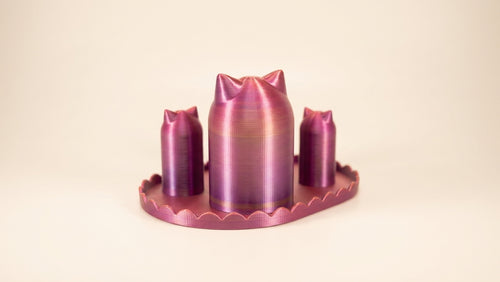 Cute cat-themed hair tie organizer