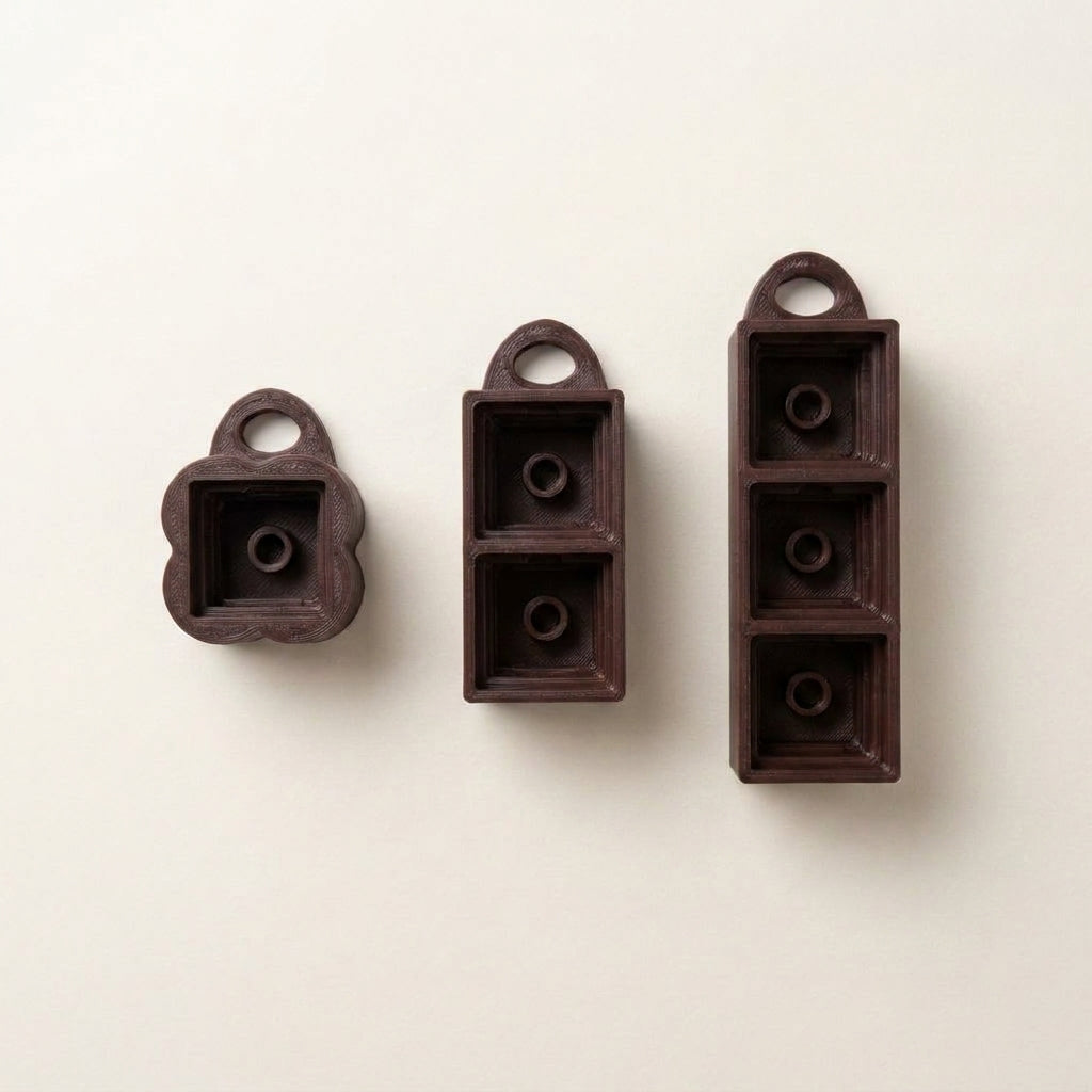 Clicker base met sleutelhanger (1 tot 3 vakjes)