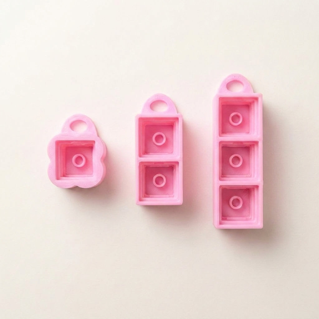 Clicker base met sleutelhanger (1 tot 3 vakjes)
