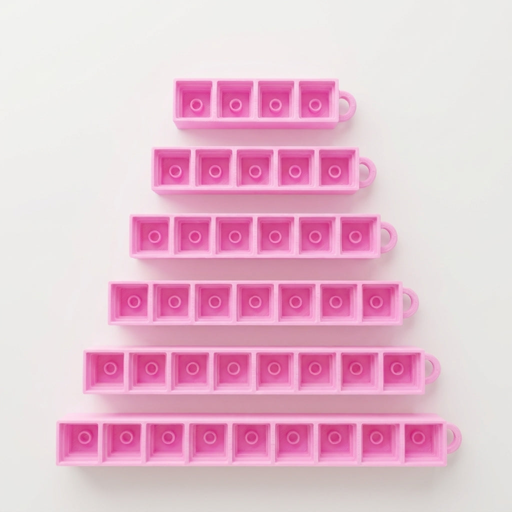 Clicker base met sleutelhanger (4 tot 9 vakjes)