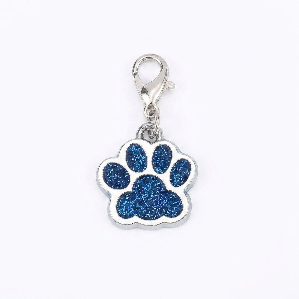 Glitter pootafdruk-charm met karabijnsluiting charm - Studio Axis