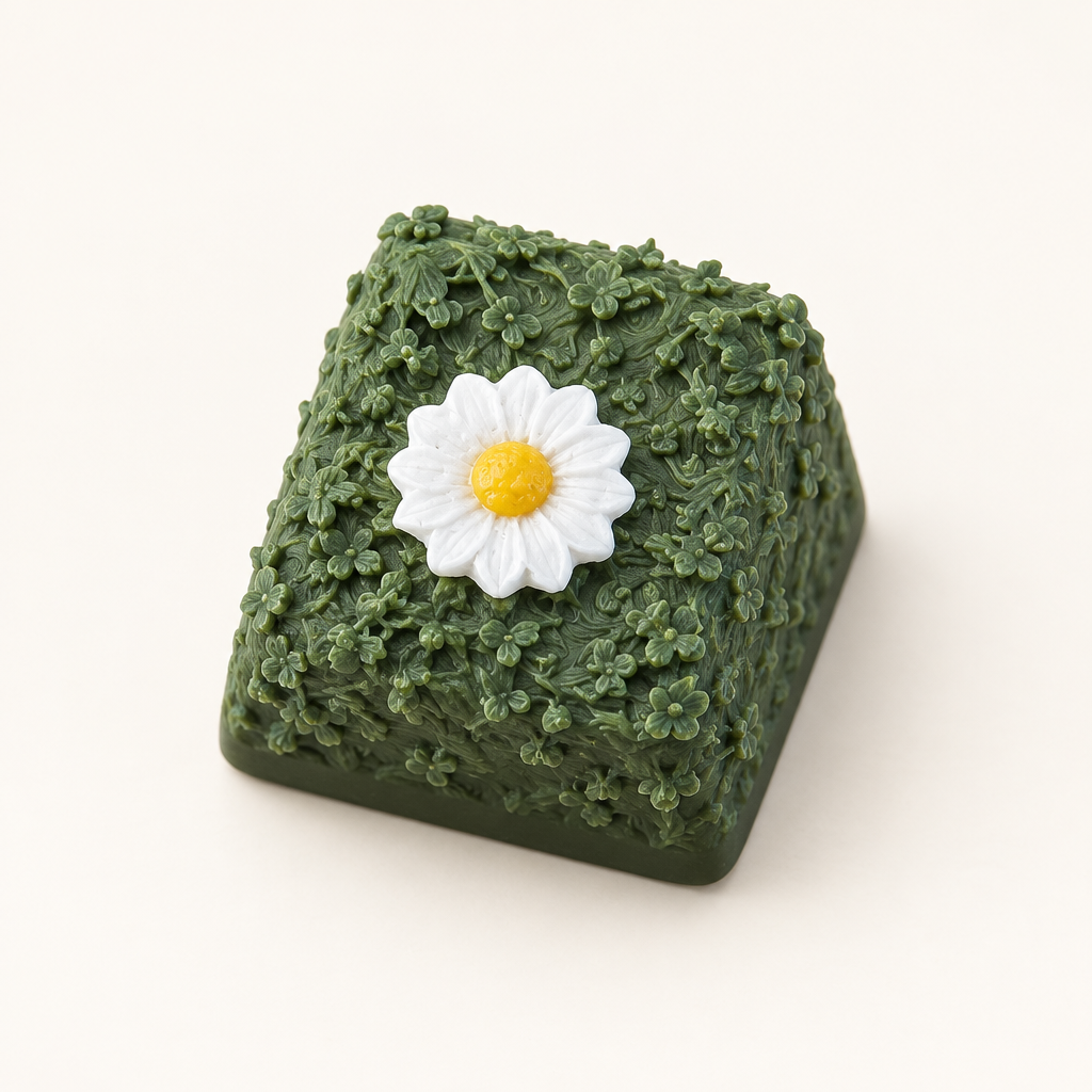Grasvariant rechtsboven met één bloem