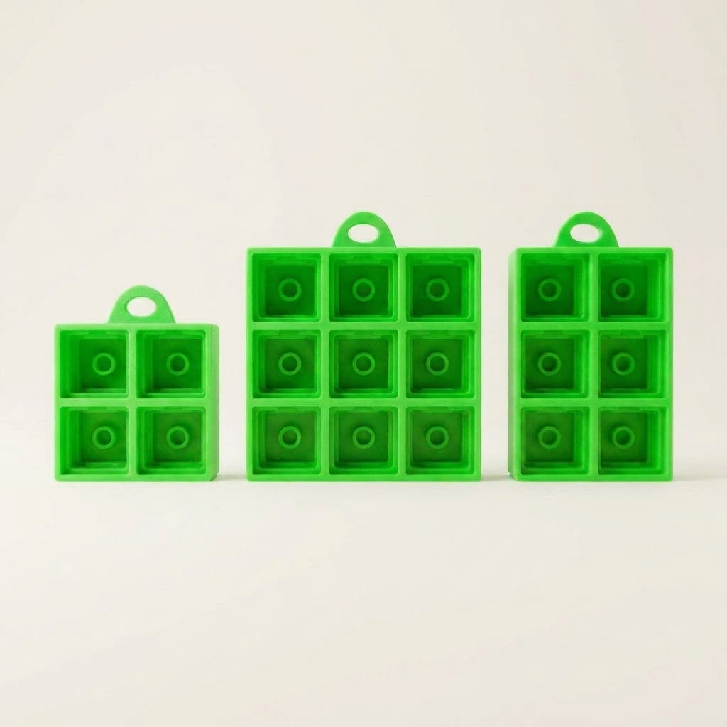 Clicker base met sleutelhanger (4, 6 of 9 vakjes box)