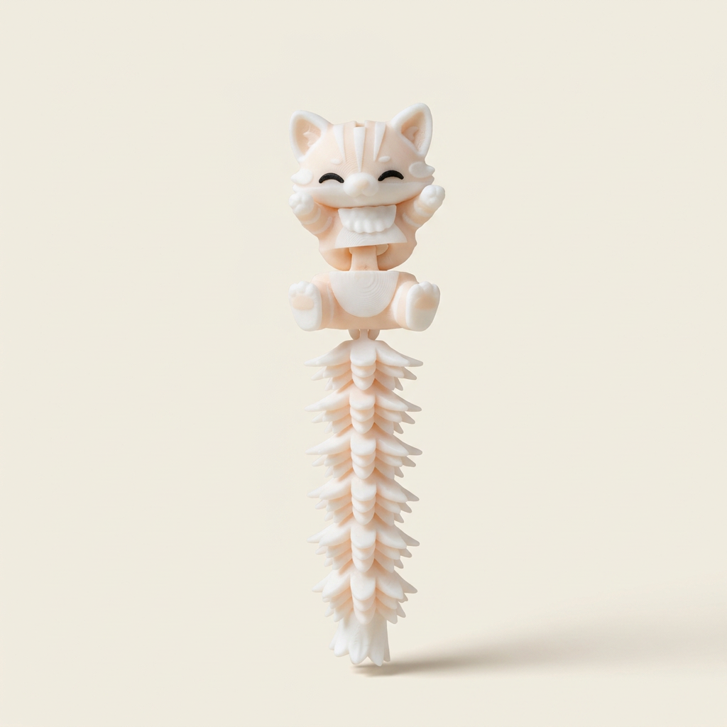 Kat als toy op een lichte achtergrond