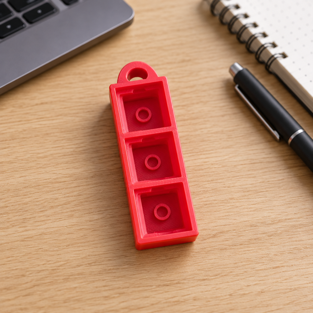 Clicker base met sleutelhanger (1  tot 9 vakjes)