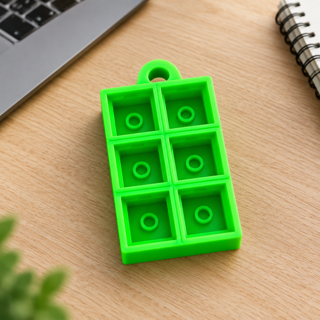 Clicker base met sleutelhanger (vakjes box)