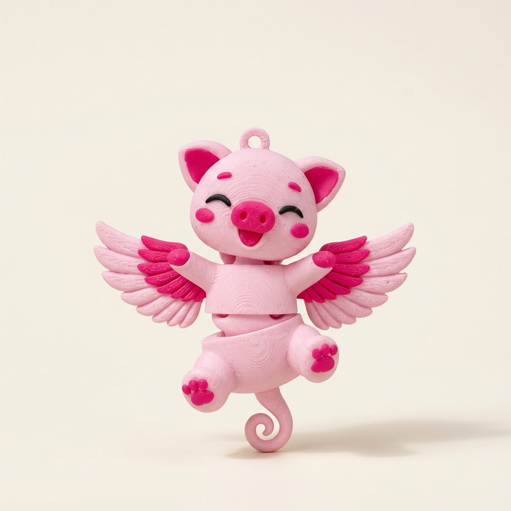 Nieuwe toy-afbeelding van het gevleugelde varken