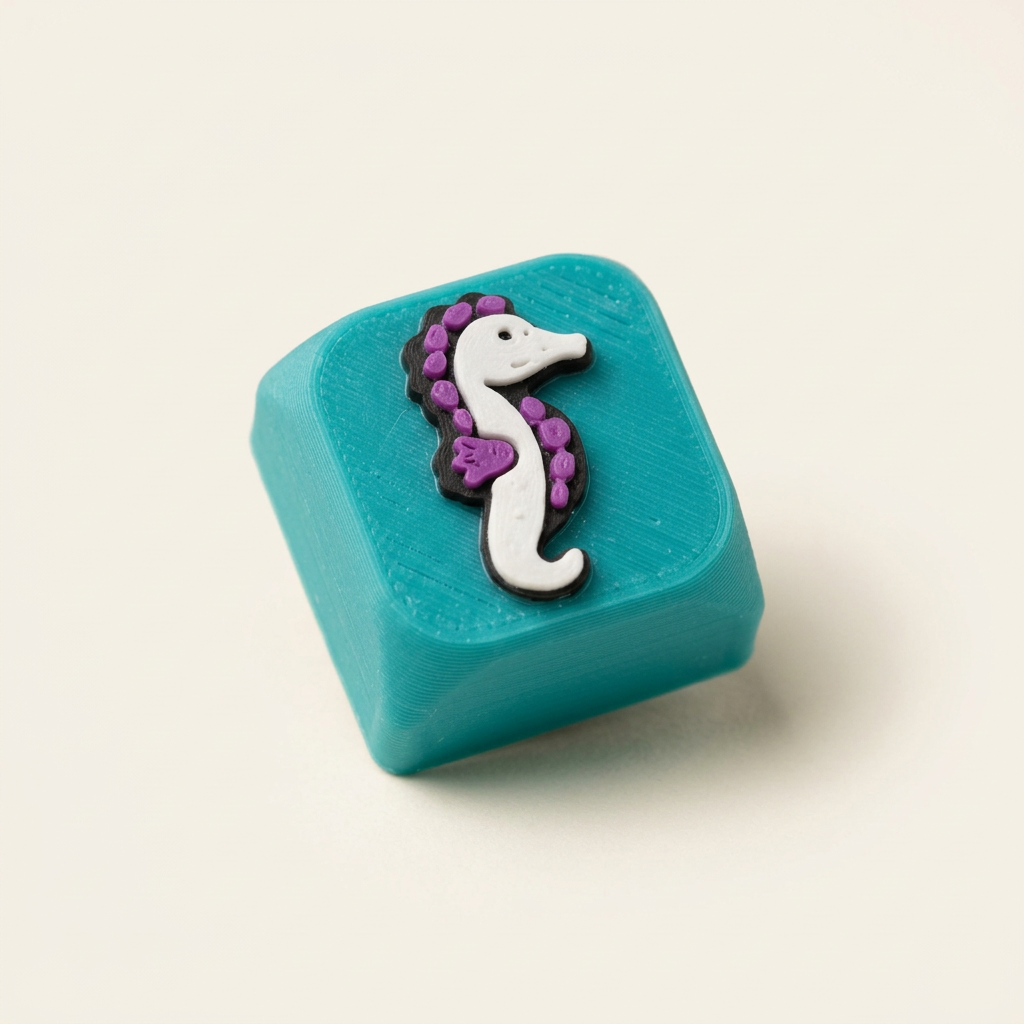 Productafbeelding van de keycap met zeepaardje