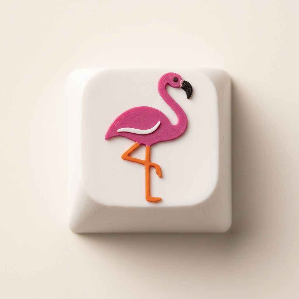 Productfoto van de flamingo-keycap