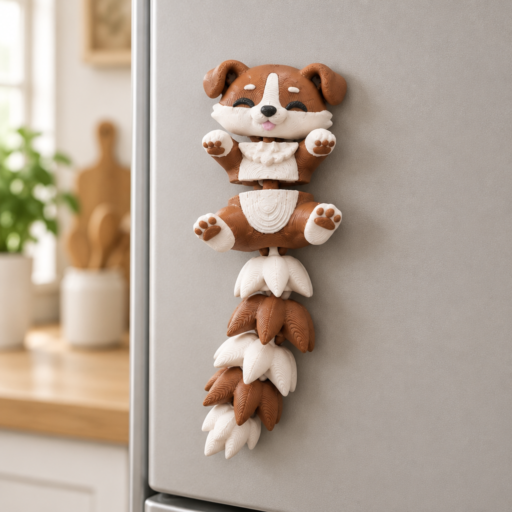 Puppy met flexibele staart