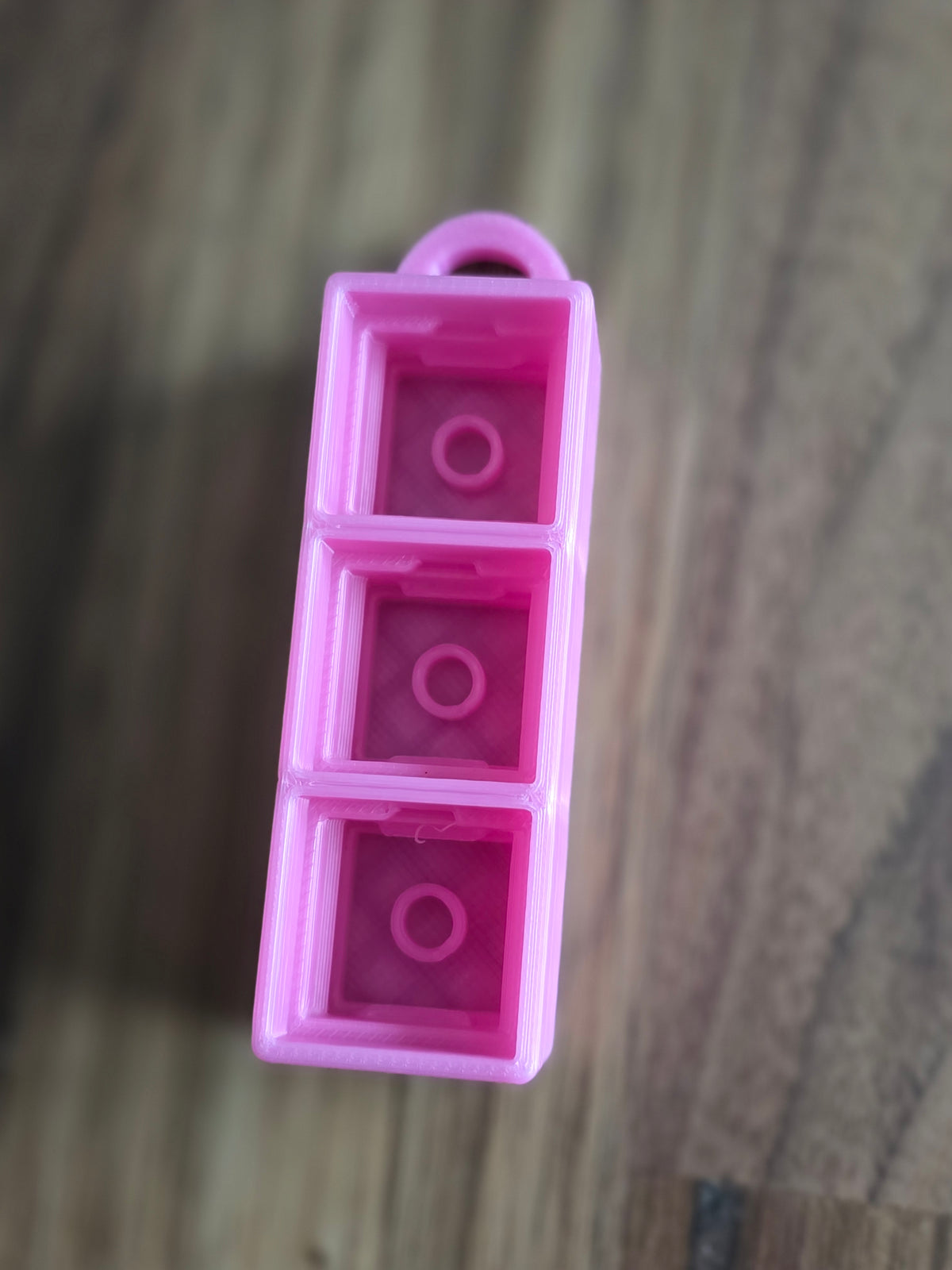 Clicker base met sleutelhanger (3 vakjes)